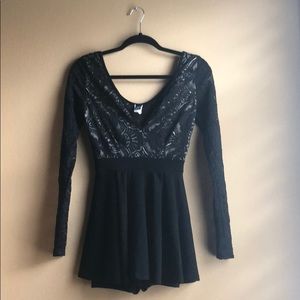 Party/ Event Black Romper/Skirt Dress from Windsor